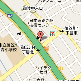 筑後屋　大野城店の地図